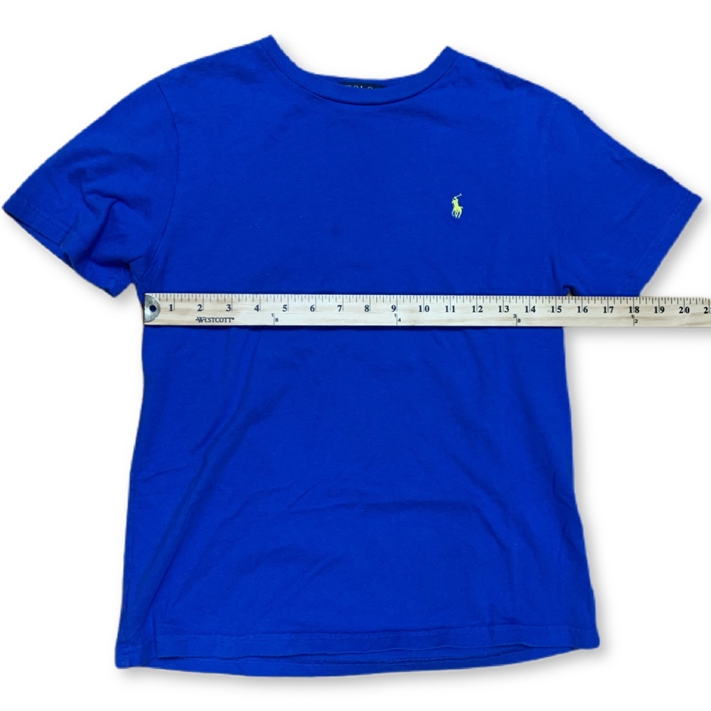 Ralph Lauren Polo T Shirt Blue Youth size M 10/12